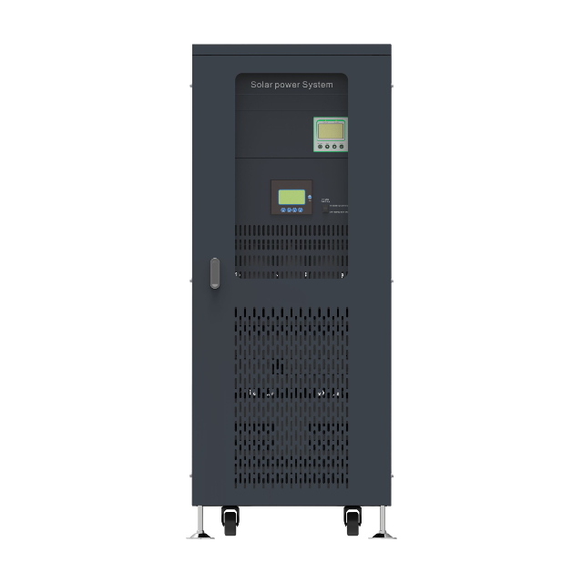 Reliable 380V Three-Phase Pure Sine Wave Inverter | NKG Series SNADI NKG industrial solar inverter providing 380VAC pure sine wave output with high efficiency and rapid transfer time under 4ms.