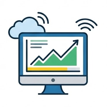 Real time Online Solar Optimization | SNADI Smart Energy Management Real time online solar optimization and monitoring icon for SNADI smart cloud platform.