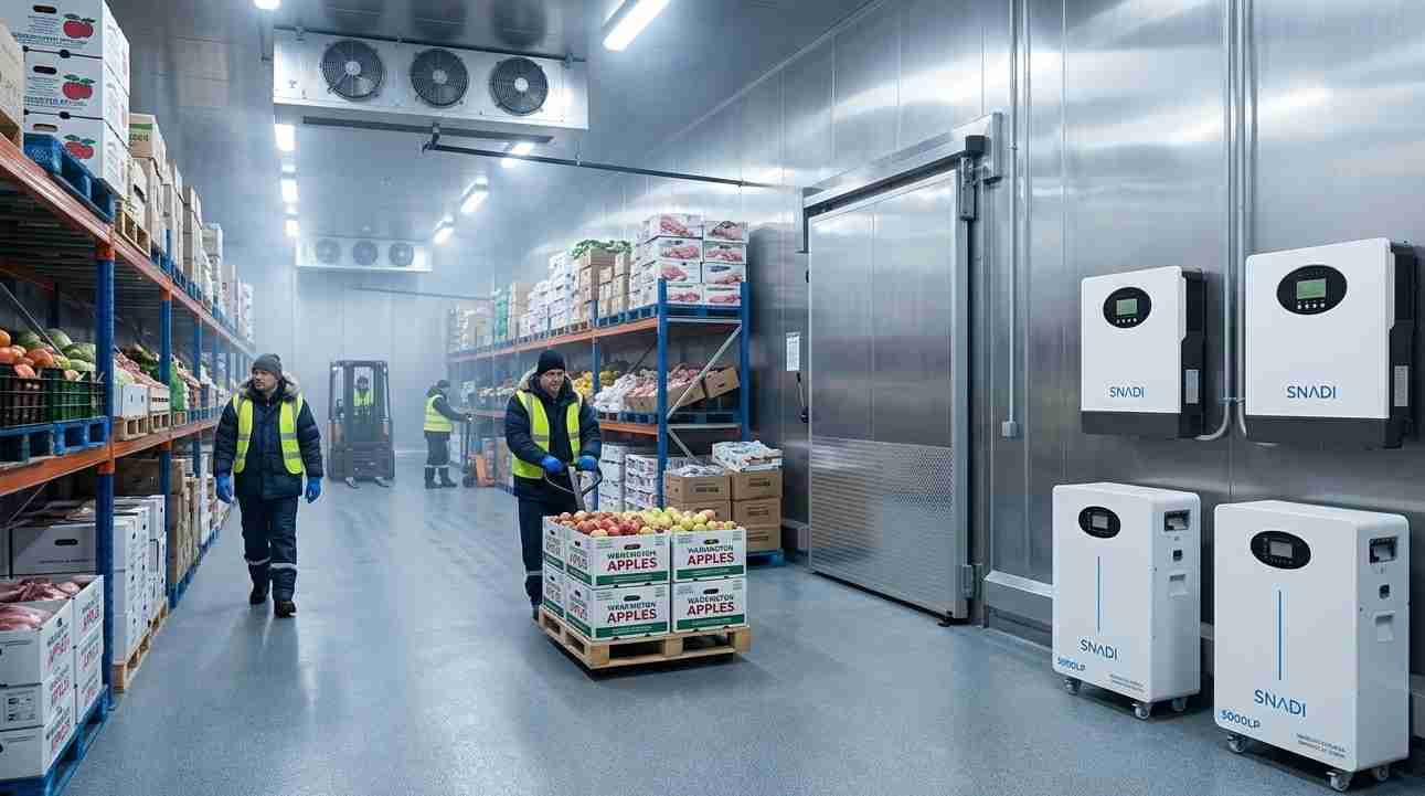 10kW 48kWh Commercial Solar Storage System | Reliable Power for Small Factories | SNADI snadi-commercial-solar-storage-system-cold-storage-warehouse-backup