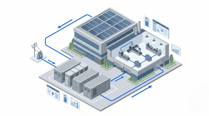 Commercial & Industrial Energy Storage Systems (C&I ESS) | SANT Solar sant-solar-commercial-industrial-ess-container-solution