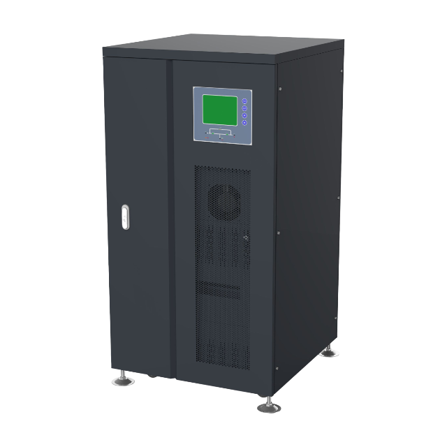 Intelligent 50kW Three-Phase Inverter with Smart LCD Smart LCD control panel of SNADI TP 50kW inverter highlighting battery optimization and communication ports