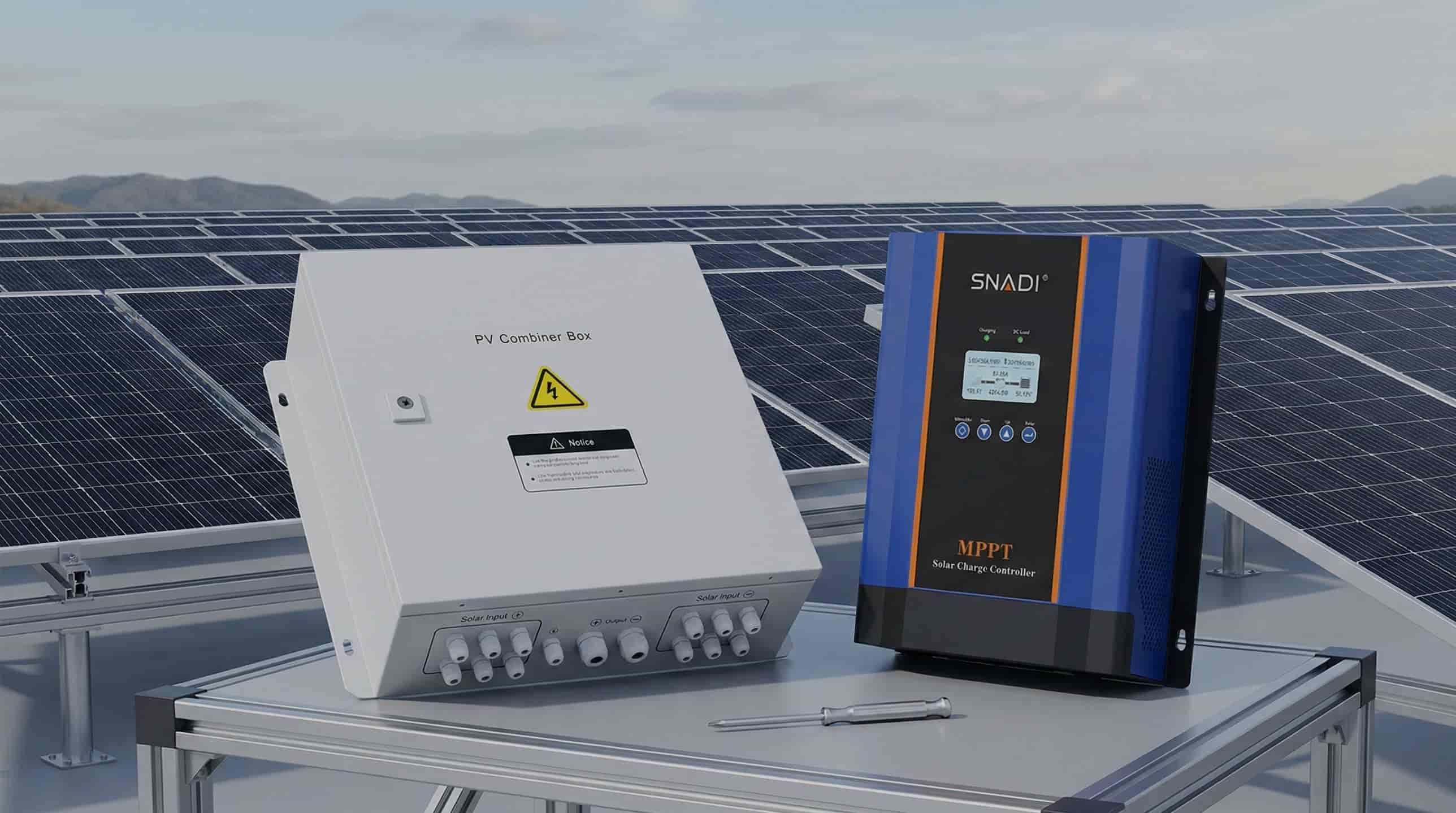 SNADI/SNAT Solar offers professional solar energy solutions beyond manufacturing. Explore our high performance PV combiner boxes and MPPT charge controllers designed for reliable, integrated off grid solar power systems worldwide. Solar Power Solutions: PV Combiner Box & MPPT Controllers | SNADI/SNAT