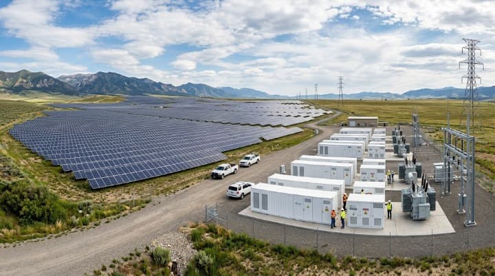 Explore our professional utility scale energy solutions. We provide integrated solar power plants and advanced battery energy storage systems (BESS) designed for grid stability and sustainable large scale energy production. Utility Scale Renewable Energy Solutions
