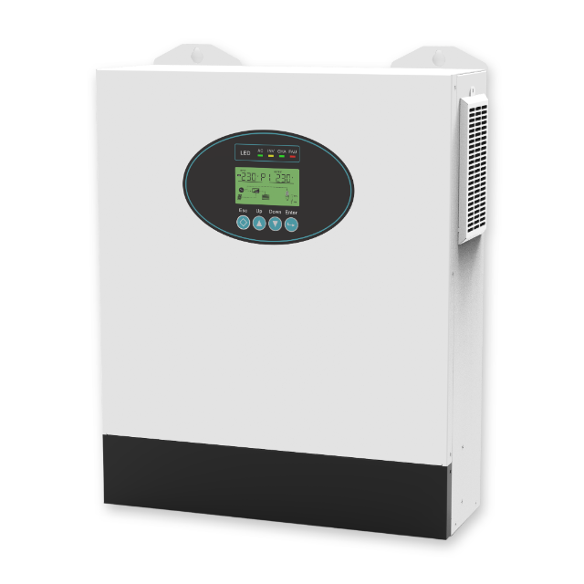 Smart 6KW Hybrid Inverter - WiFi Monitoring & LiFePO4 Support Right perspective of SNADI NKH 6KW hybrid inverter compatible with LiFePO4 batteries and optional WiFi monitoring