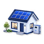 5kW Off Grid Solar System for Small Homes | SNADI/SNAT Solar 5kW off grid solar system for small homes and cabins with rooftop solar panels and battery storage