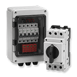 PV DC Protection Box for Off-Grid Solar Systems | SNADI/SNAT PV DC protection box with circuit breakers, surge protection devices and isolator switch for an off-grid solar system