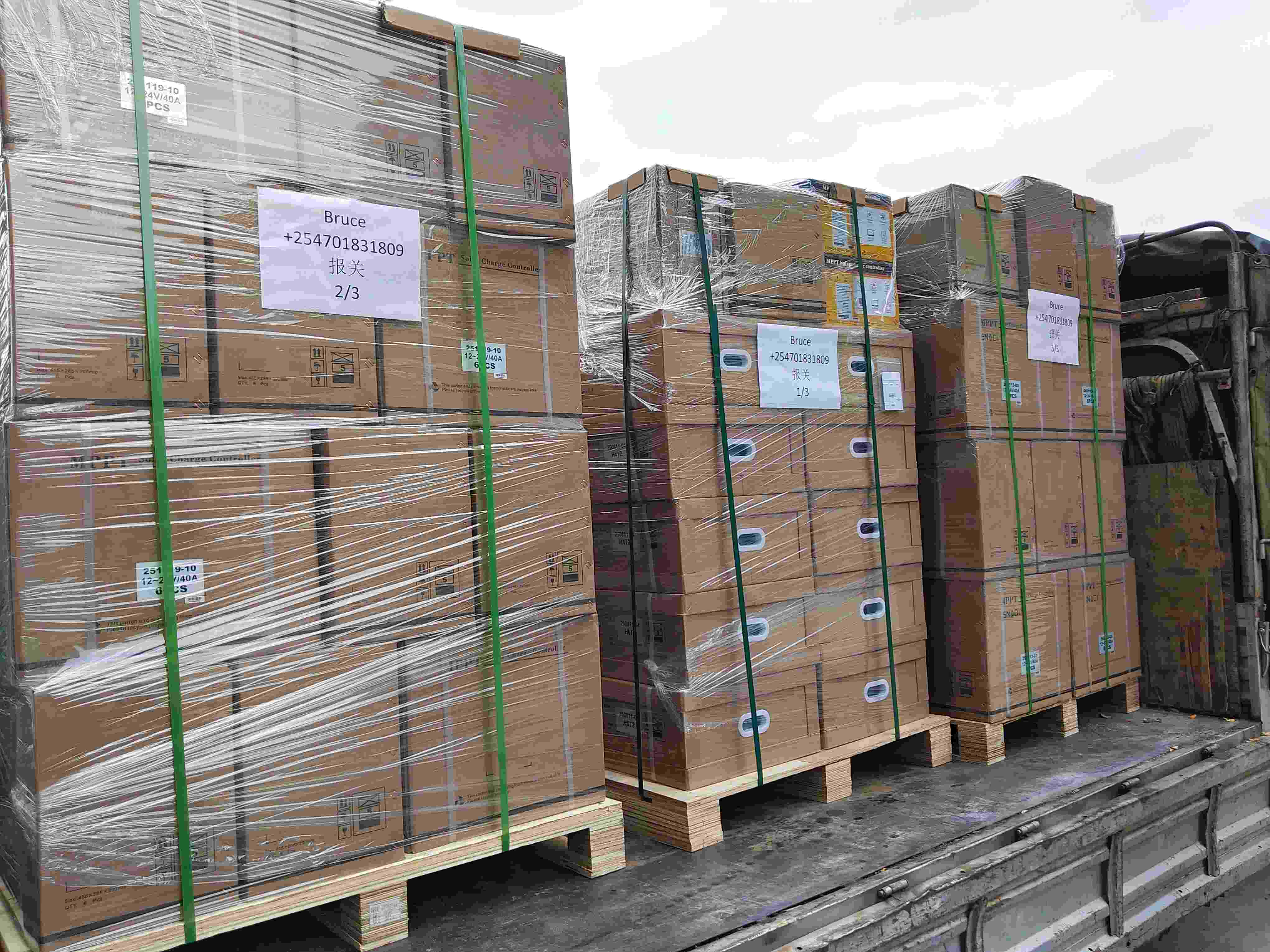 SNADI Solar Products Wholesale Export Shipment Palletized SNADI solar products prepared for international wholesale export shipment