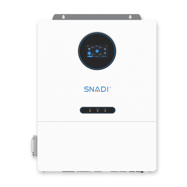 SNAT AS-IP54 12kW On/Off-Grid Solar Inverter Front View SNAT AS-IP54 12kW on/off-grid solar inverter front view for residential and commercial energy storage systems