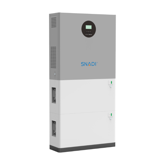 Left side perspective of the HDB stacked solar energy storage system highlighting the sleek modular units and cooling vent design.