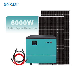 6000W Factofy Custom Solar Power Generator Built-in Inverter Controller Battery