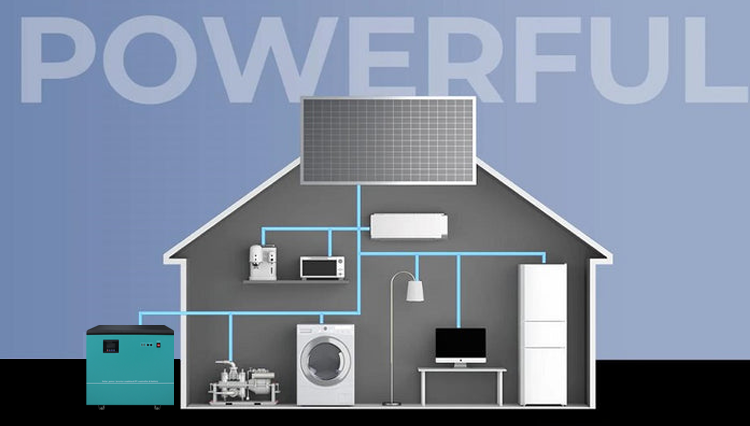 6000W solar generator house connection diagram