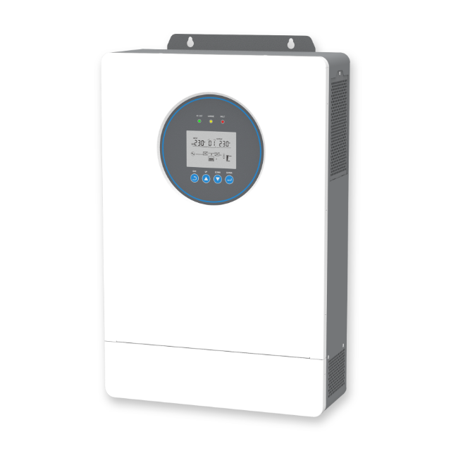 ight-side perspective of the SNADI 6.5kW hybrid inverter illustrating its parallel capability for scalable home energy solutions