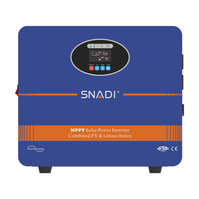 Side view of SNADI AL-S 600W portable energy storage system with built-in LiFePO4 battery and ergonomic handle.