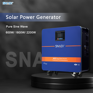 600W 1200W 2200W ALL in One Solar Generator with MPPT Controller LiFePO4 Battery