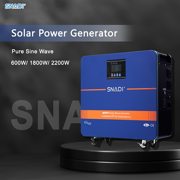 600W 1200W 2200W ALL in One Solar Generator with MPPT Controller LiFePO4 Battery