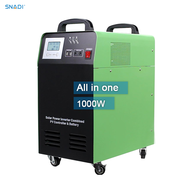 1KW 12V All In One Solar Generator for Camping