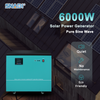 6000W Factofy Custom Solar Power Generator Built-in Inverter Controller Battery