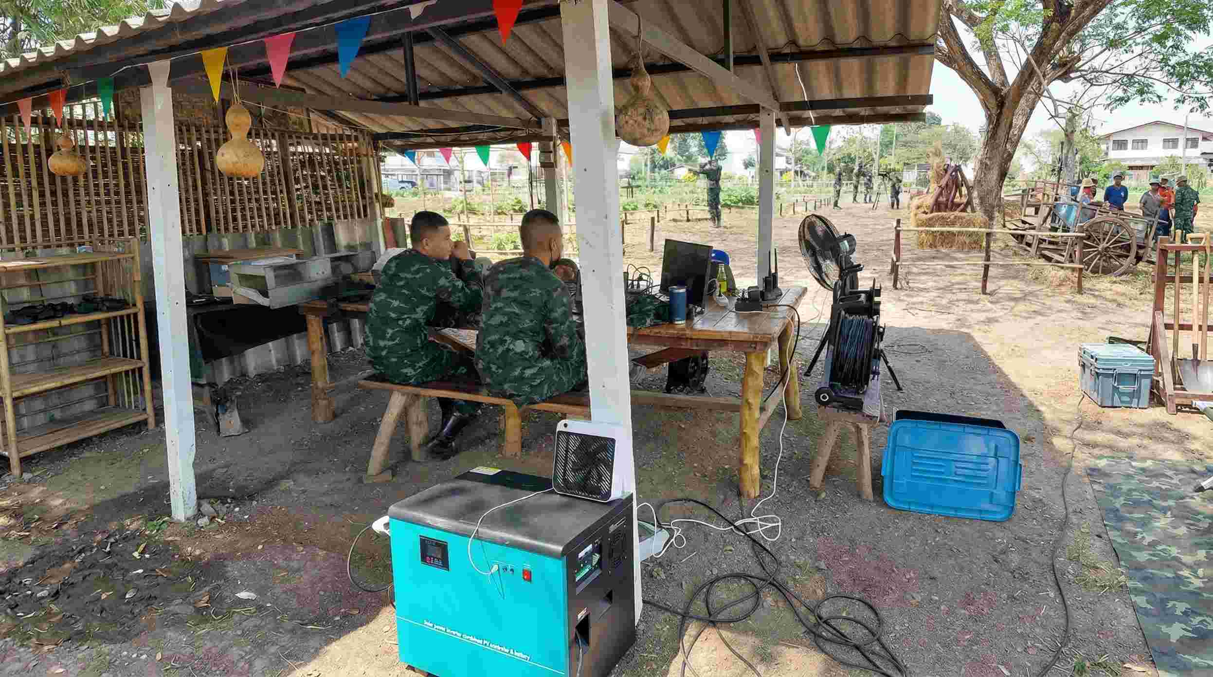 SNADI AL-S solar storage system providing off-grid power for field operations in Chiang Mai, Thailand.