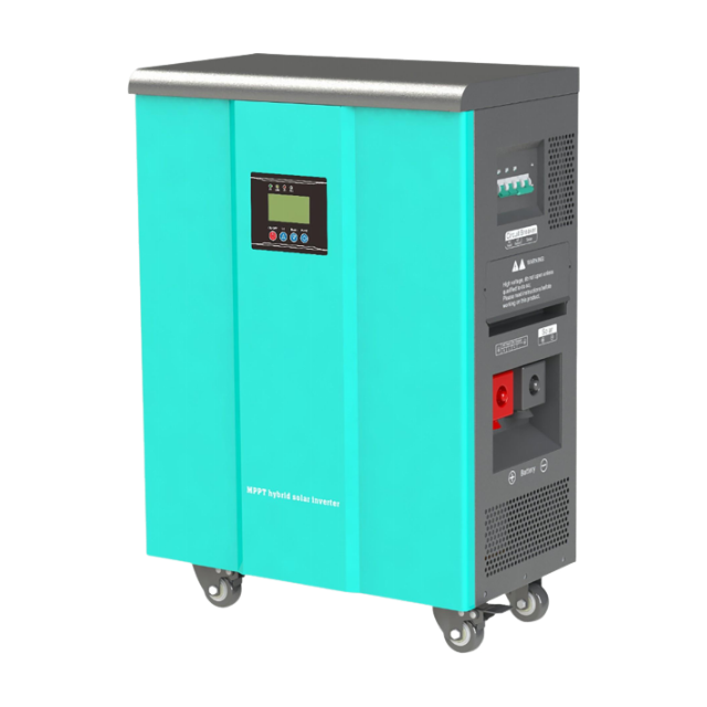 SNADI NKT series low frequency hybrid solar inverter with built-in 100A MPPT controller and strip transformer, compatible with LiFePO4 batteries via RS485.