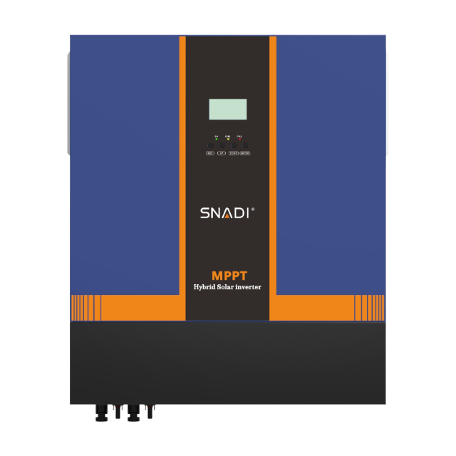 Full front view of SNADI NKH 11kW hybrid inverter designed for reliable off-grid power supply with pure sine wave output.