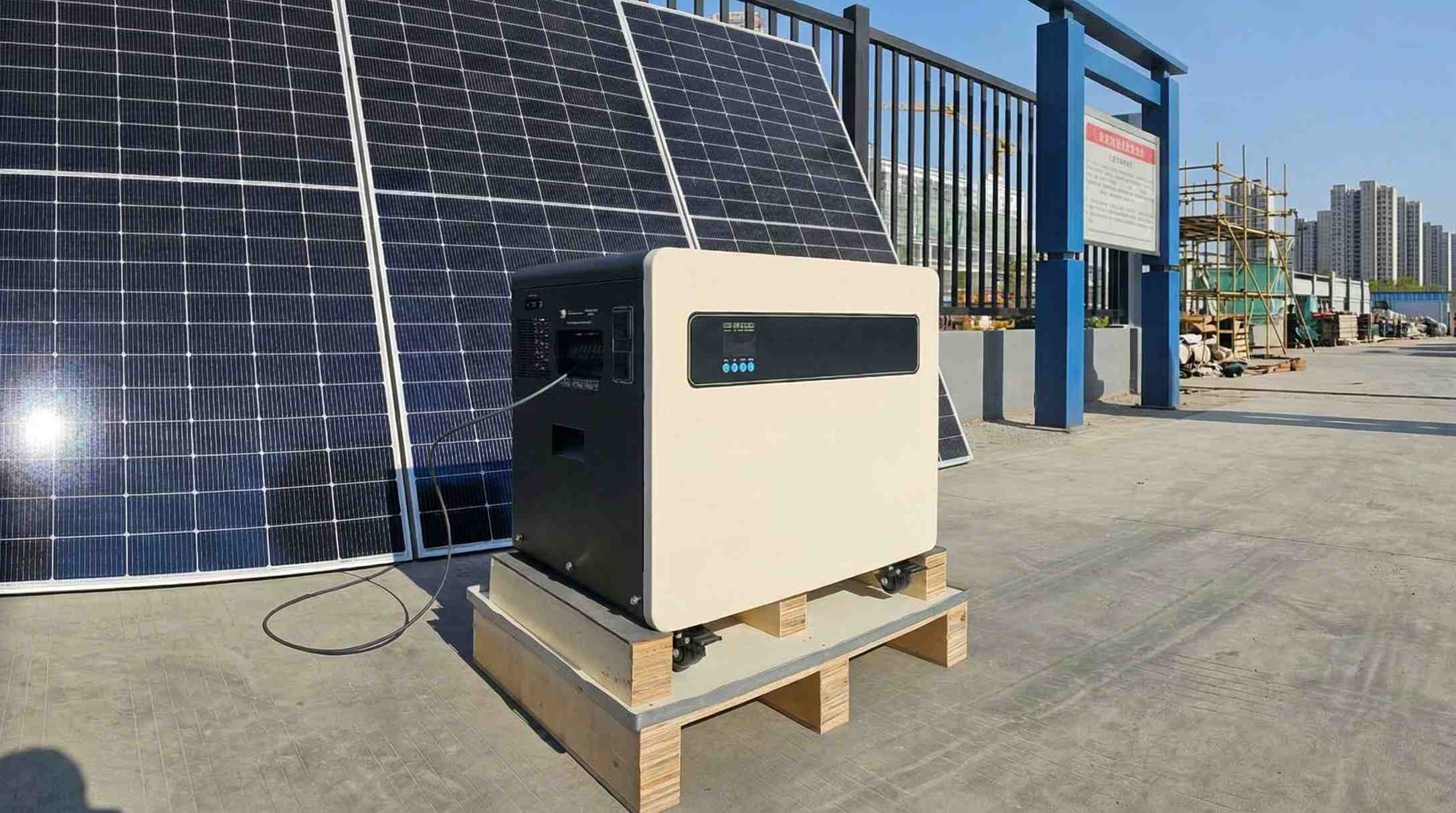 SNADI HTB series solar power generator with PV panels for residential backup power in Lagos, Nigeria.