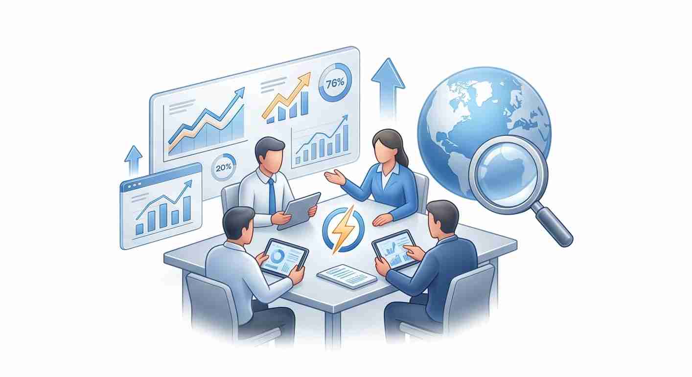 Professional team conducting global energy storage demand analysis and project feasibility study.