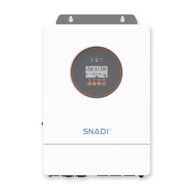 SNAT ES 6.2kW on off-grid solar inverter front view for residential solar energy storage and battery backup systems