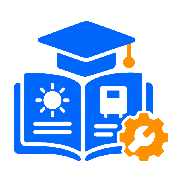 Product and technical training icon for solar distributor teams
