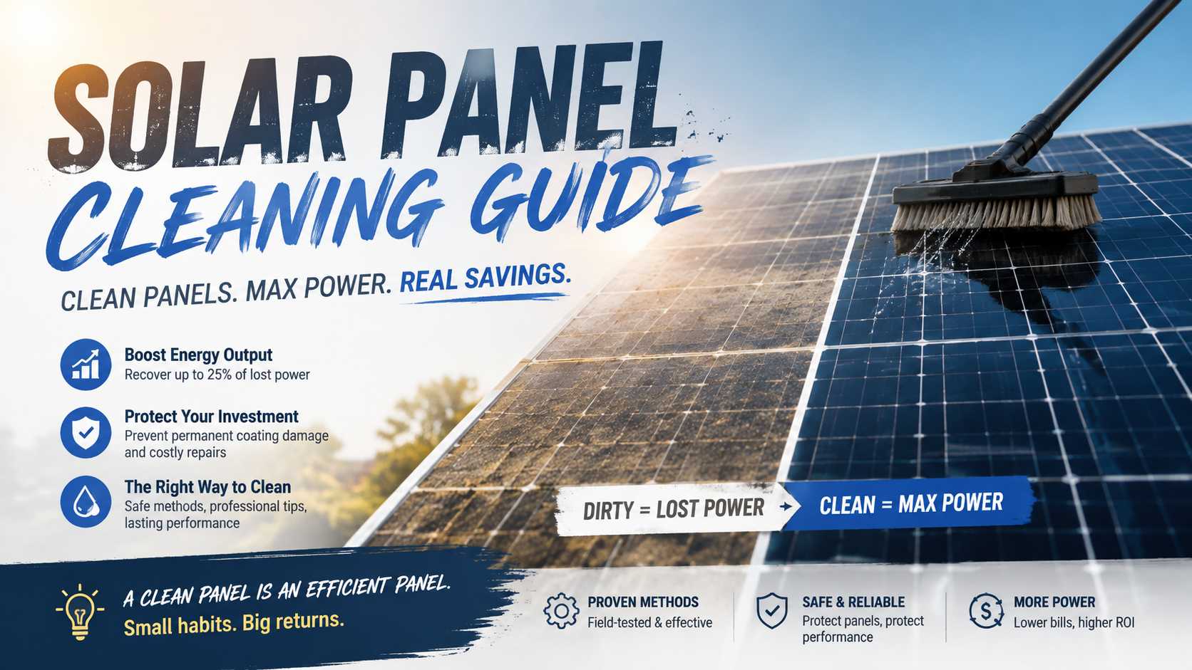 How To Clean Solar Panels at Home Without Damaging Them