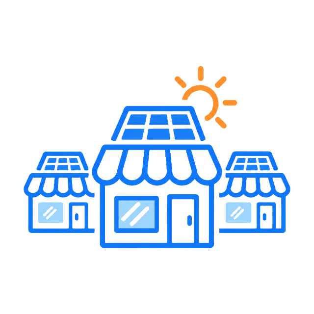 Solar retail chain partner with multiple local sales locations