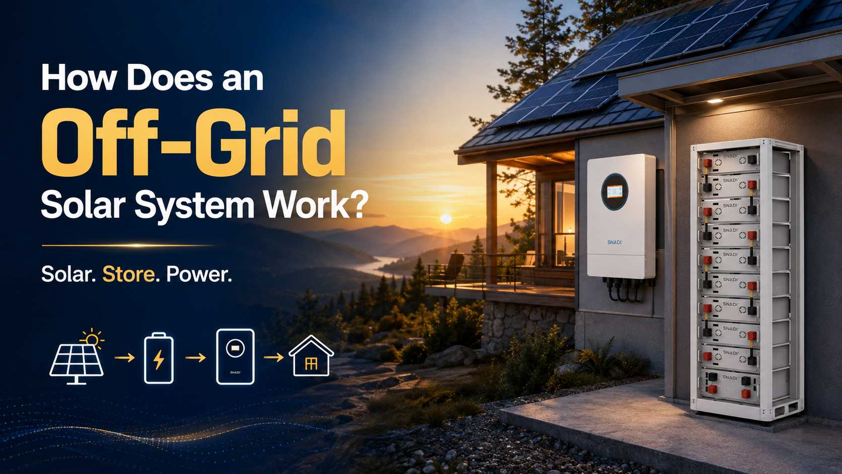How Does Off-Grid Solar Work at Night, on Cloudy Days, And During Outages?