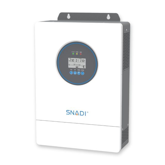 SNAT AS 3.6kW on off-grid solar inverter front right view for residential solar energy storage systems