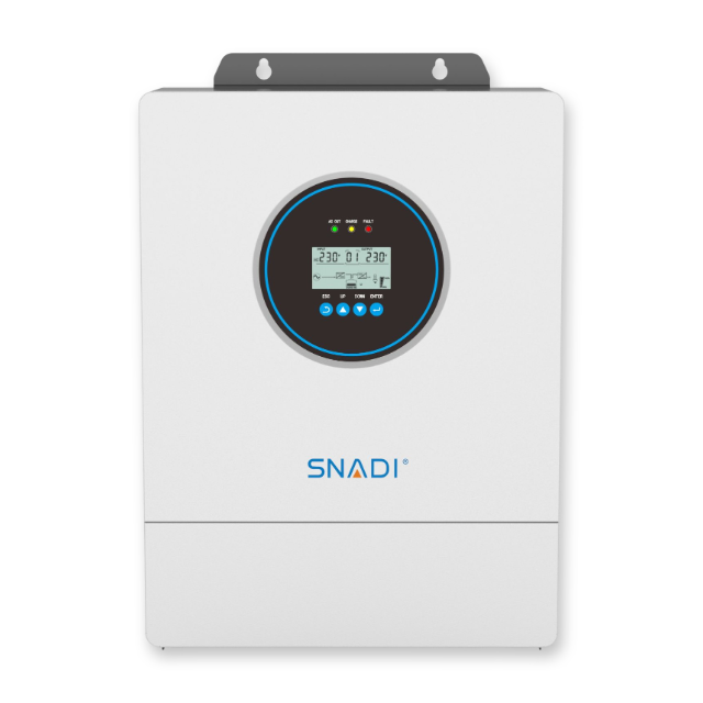 SNAT AS-IP54 3.6kW on/off-grid solar inverter front view for residential solar and battery storage systems