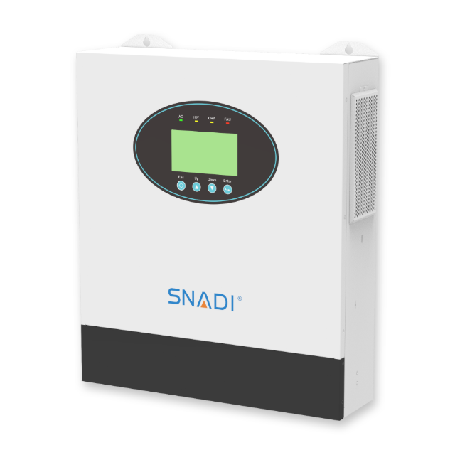 SNAT NKH off-grid hybrid solar inverter front right view for home energy storage and off-grid solar power systems