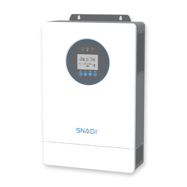 SNAT AS 6.5kW on off-grid solar inverter front right view for residential solar energy storage systems